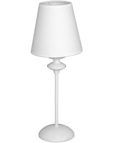 LAMPA stołowa ALDEX 932B RAFAELLO BIAŁY abażurowa LAMPKA stojąca biała