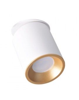GOLDLUX 314215 HARON GU10 LED Reflektor Oprawa Sufitowa Biały/złoty