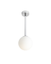 RABAT! DO -18% ALDEX 1080PL_G4_S PINNE S CHROME LAMPA sufitowa modernistyczna mleczna kula SZTYCA szklana kula zwis złoty