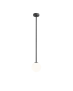 RABAT! DO -18% ALDEX 1080PL_G1_L PINNE L BLACK LAMPA sufitowa modernistyczna mleczna kula SZTYCA szklana kula zwis złoty