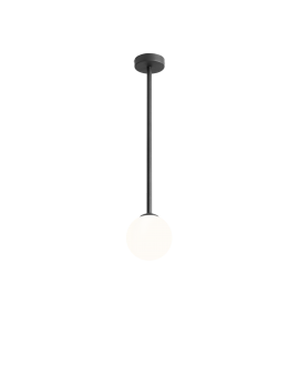 RABAT! DO -18% ALDEX 1080PL_G1_M PINNE M BLACK LAMPA sufitowa modernistyczna mleczna kula SZTYCA szklana kula zwis złoty