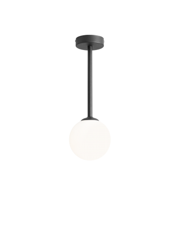 RABAT! DO -18% ALDEX 1080PL_G1_S PINNE S BLACK LAMPA sufitowa modernistyczna mleczna kula SZTYCA szklana kula zwis złoty