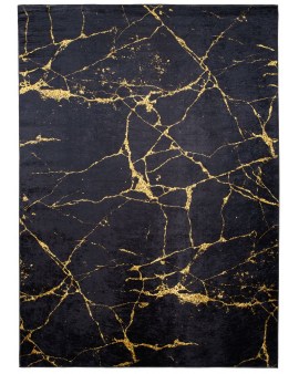 Dywan Nowoczesny Marble 2113 czarno-złoty 80x150cm