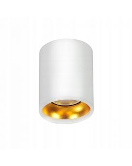 Lampa Sufitowa Halogen LATI Plafon biały spot LED gold GU10